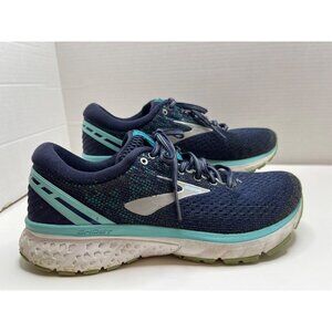 Brooks Women's Ghost 11 Blue Navy‎ Aqua Running SHoes Size 9.5
